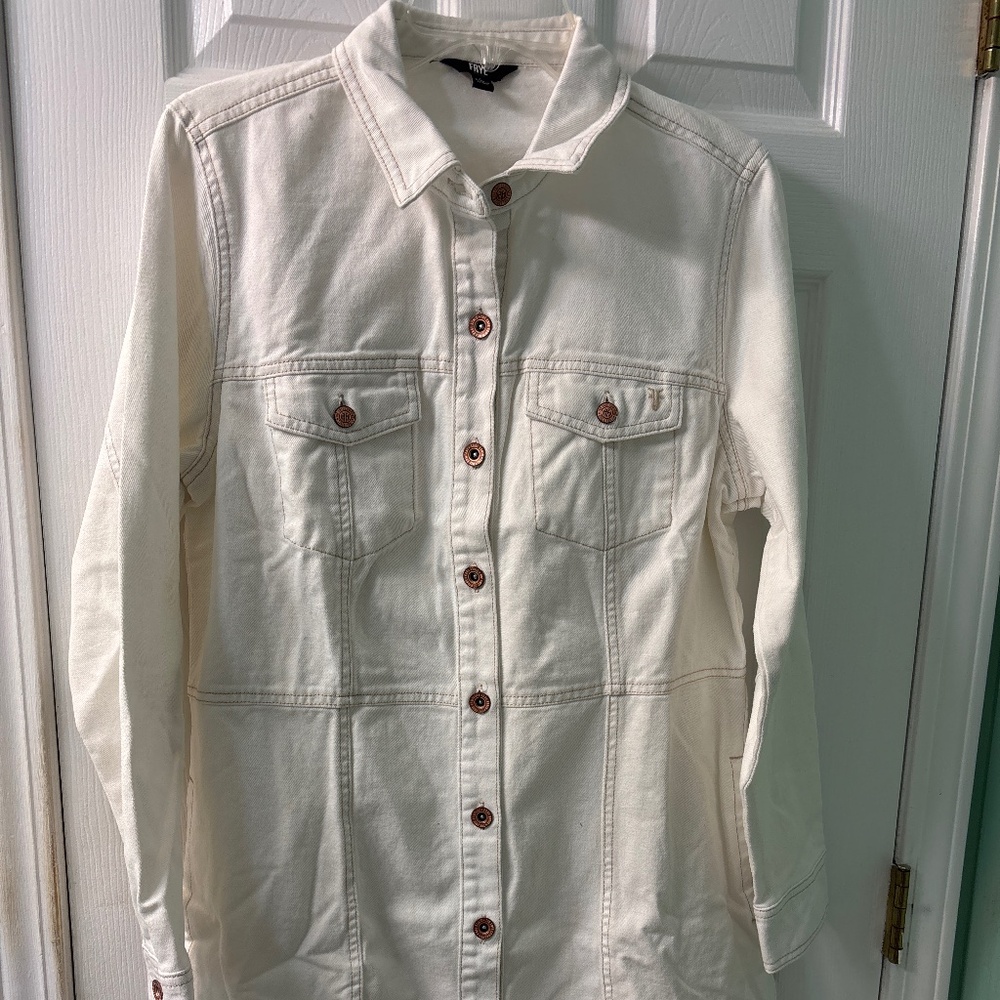 Frye White Denim Dress